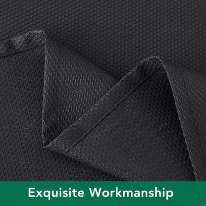Biscaynebay Textured Fabric Tablecloths 60x84 Rectangular, Black Water Resistant Spill Proof Tablecloths for Dining, Kitchen, Wedding and Parties, Machine Washable