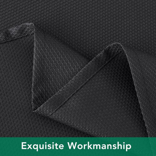 Biscaynebay Textured Fabric Round Tablecloths 60", Black Table Cloth Water Resistant Small Circle Folding Table Covers Linen Washable for Dining, Kitchen, Wedding and Parties etc