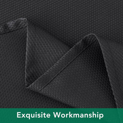 Biscaynebay Textured Fabric Round Tablecloths 60", Black Table Cloth Water Resistant Small Circle Folding Table Covers Linen Washable for Dining, Kitchen, Wedding and Parties etc