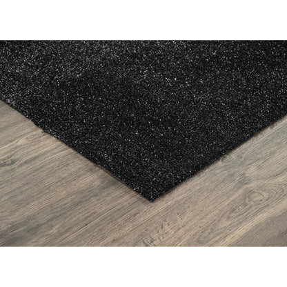Garland Rug Black Artificial Grass 12 Ft. X 12 Ft. Large Indoor/Outdoor Area Rug -Lush Black Durable, and Low-Maintenance for Patios, Lawns, and More