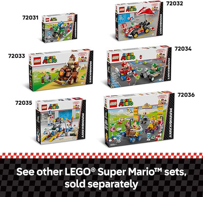 LEGO Super Mario: Mario Kart Baby Peach &amp Grand Prix Set Home Circuit - Nintendo Toy Building Set for Kids Girls and Boys Ages 8+ - Collectible Toy - Gift Idea for Birthdays - 72036