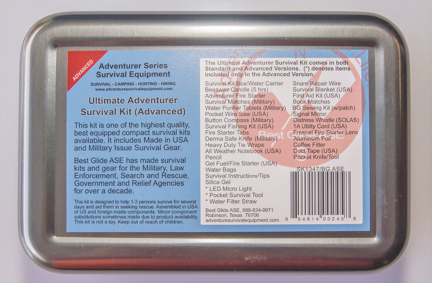 Best Glide ASE Ultimate Adventurer Survival Kit Advanced Version