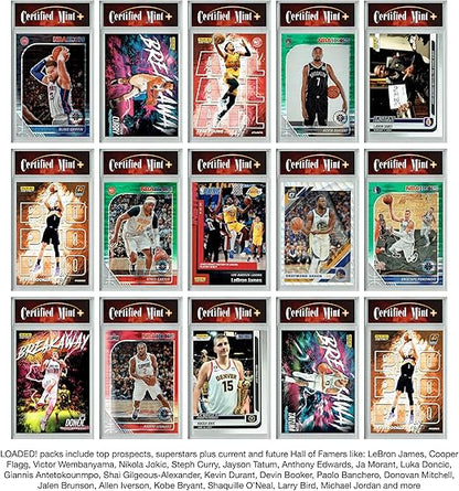 LOADED! Basketball Collector's Box: 4 Certified Mint+ Rookie Cards &amp Rarities - Victor Wembanyama LeBron James Cooper Flagg Luka Doncic Steph Curry Giannis &amp More