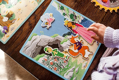 eeBoo: Fairytale Spinner Collect The Elements &amp Tell a Story Create Your Own Story as You Play for 2 to 4 Players for Ages 5 and up