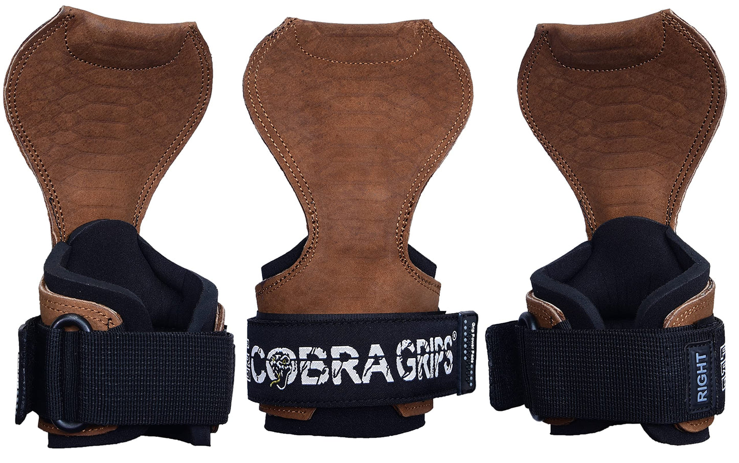 Cobra Grips PRO Weight Lifting Gloves Heavy Duty Straps Alternative Power Lifting Hooks for Deadlifts Adjustable Neoprene Padded Wrist Support Bodybuilding