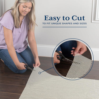 Veken Rug Pad Gripper - Non-Slip 6x8 Ft Rug Pad for Hardwood & Tile Floors | Thick Anti-Skid Mat