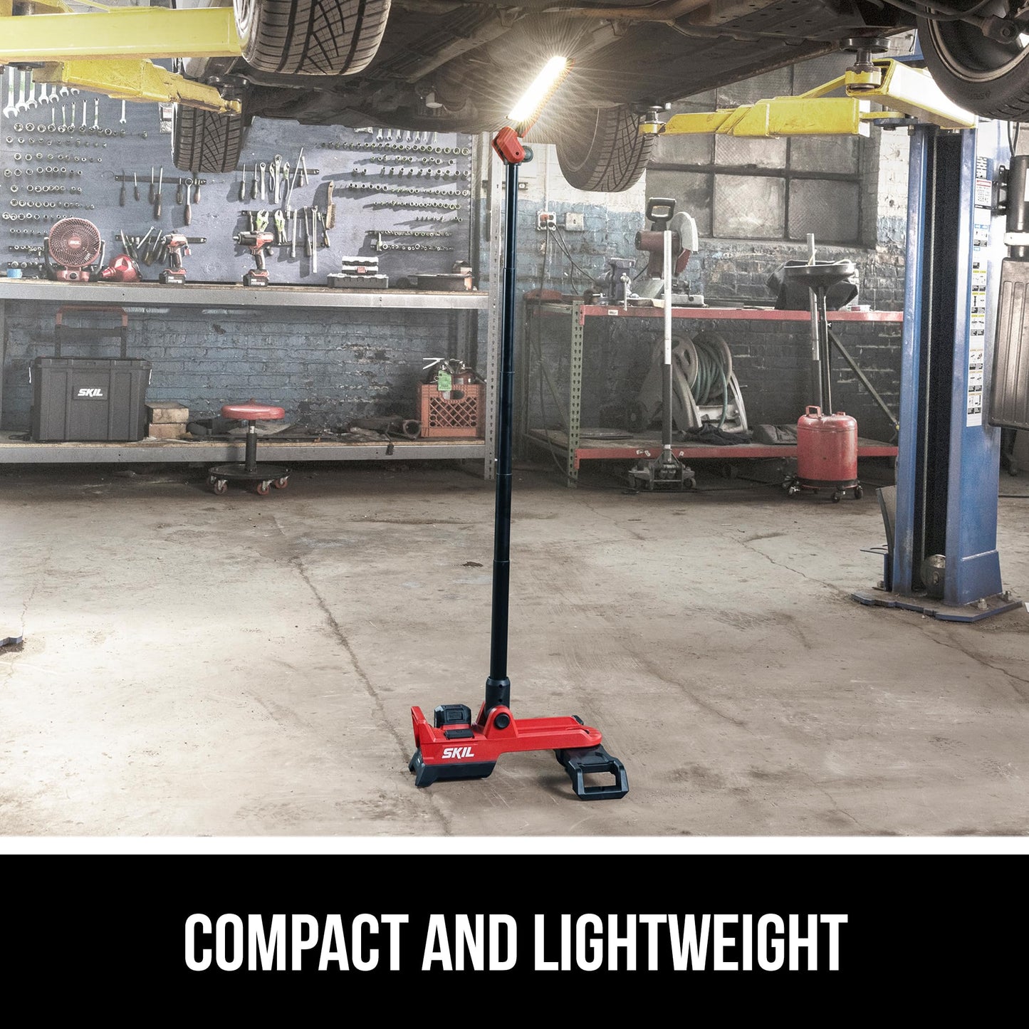 SKIL Compact Tower Light, 20V Kit Including 2.0Ah USB-C Battery and Charger-LH2500D-11