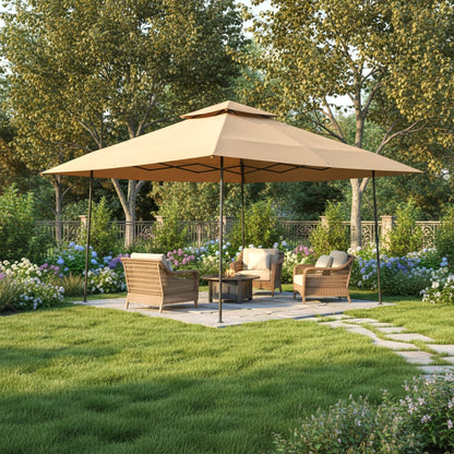 Garden Winds Reinforced Replacement Canopy Top Cover Compatible with The 30822, WMT-1414118B Ozark Trail 14’ X 14’ Pop Up - Classic Sand, Riplock 350