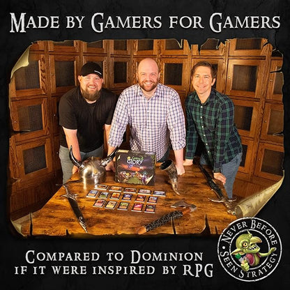 Goblins &amp Glory Strategy Board Game – Fantasy Deck Building Adventure with Heroes Monsters &amp Quests – Fun Card Game for Adults &amp Teens Ages 14+ 3–5 Players 30+ Minute Gameplay