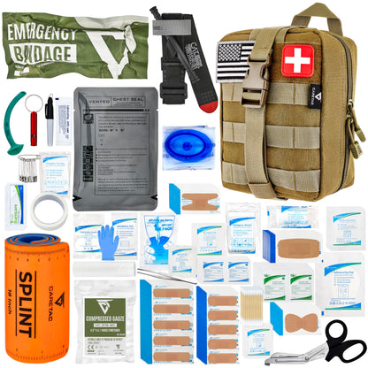 CareTac Trauma First Aid Kit with CAT Gen-7 Tourniquet & Combat Gauze