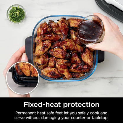 Ninja CleanCrisp™ 4-QT Glassware Container - Microwave & Dishwasher Safe, PFAS Free