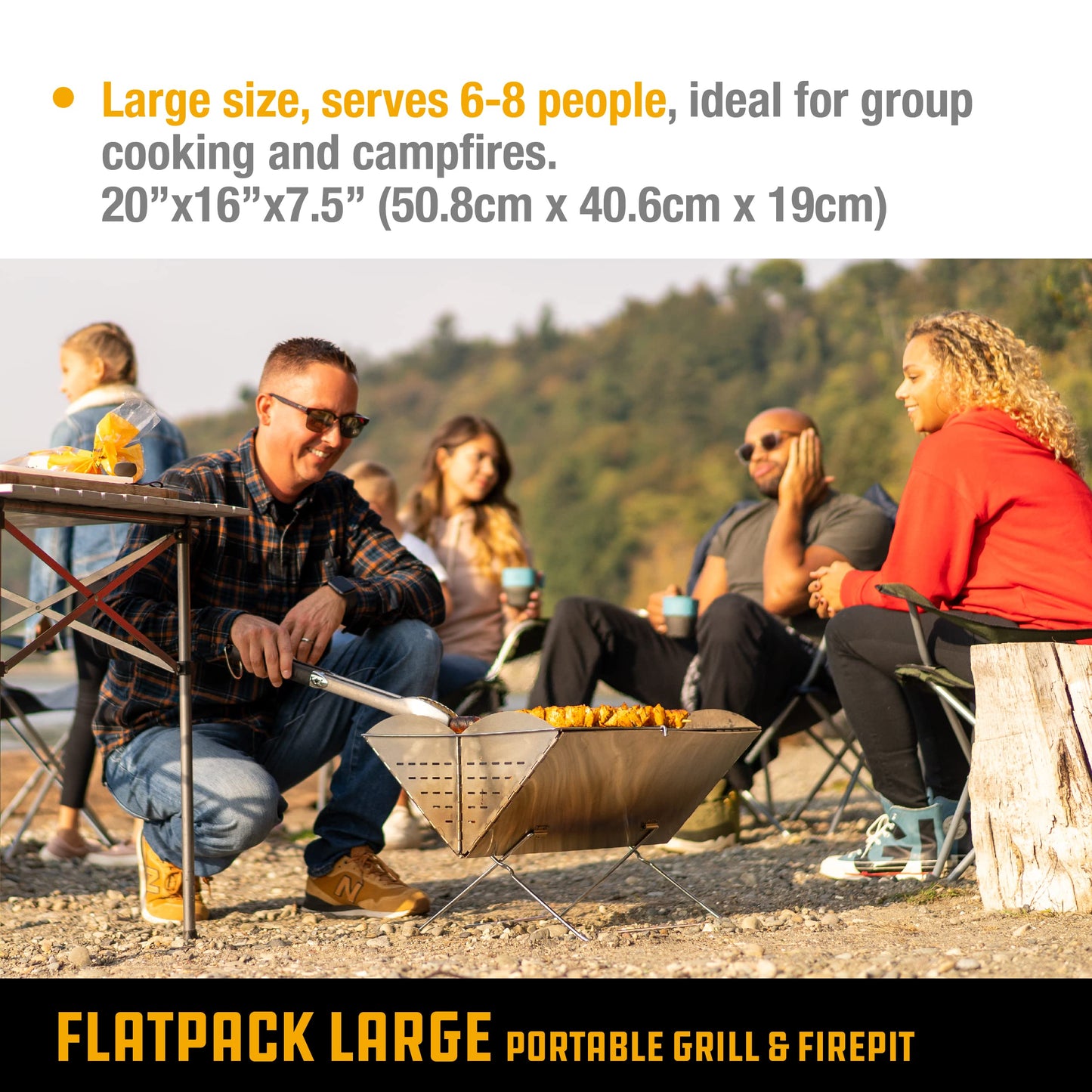 UCO Flatpack Stainless Steel Portable Grill and Portable Fire Pit