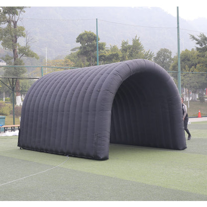 SAYOK 16.8ft Inflatable Tunnel Entrance Sports Inflatable Tunnel Sport Tunnel Entrance Inflatable Football Tunnel Tent with Blower for Event Exhibition Promotion(Black, 16.8ft x 10ft x 9.24ft)