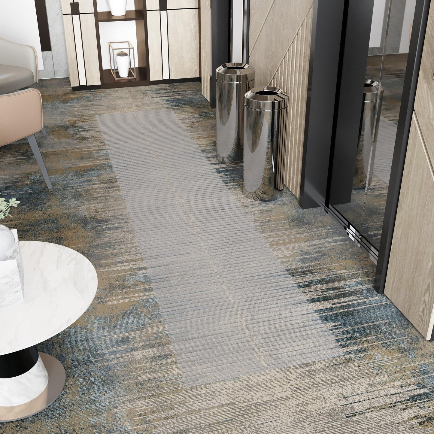 Ottomanson Aisle Runner Protector 26" x 19' – Non Slip Waterproof Clear Vinyl Stair Runner & Carpet Protector with Gripper Backing for Long Hallways, Stairs & High Traffic Areas