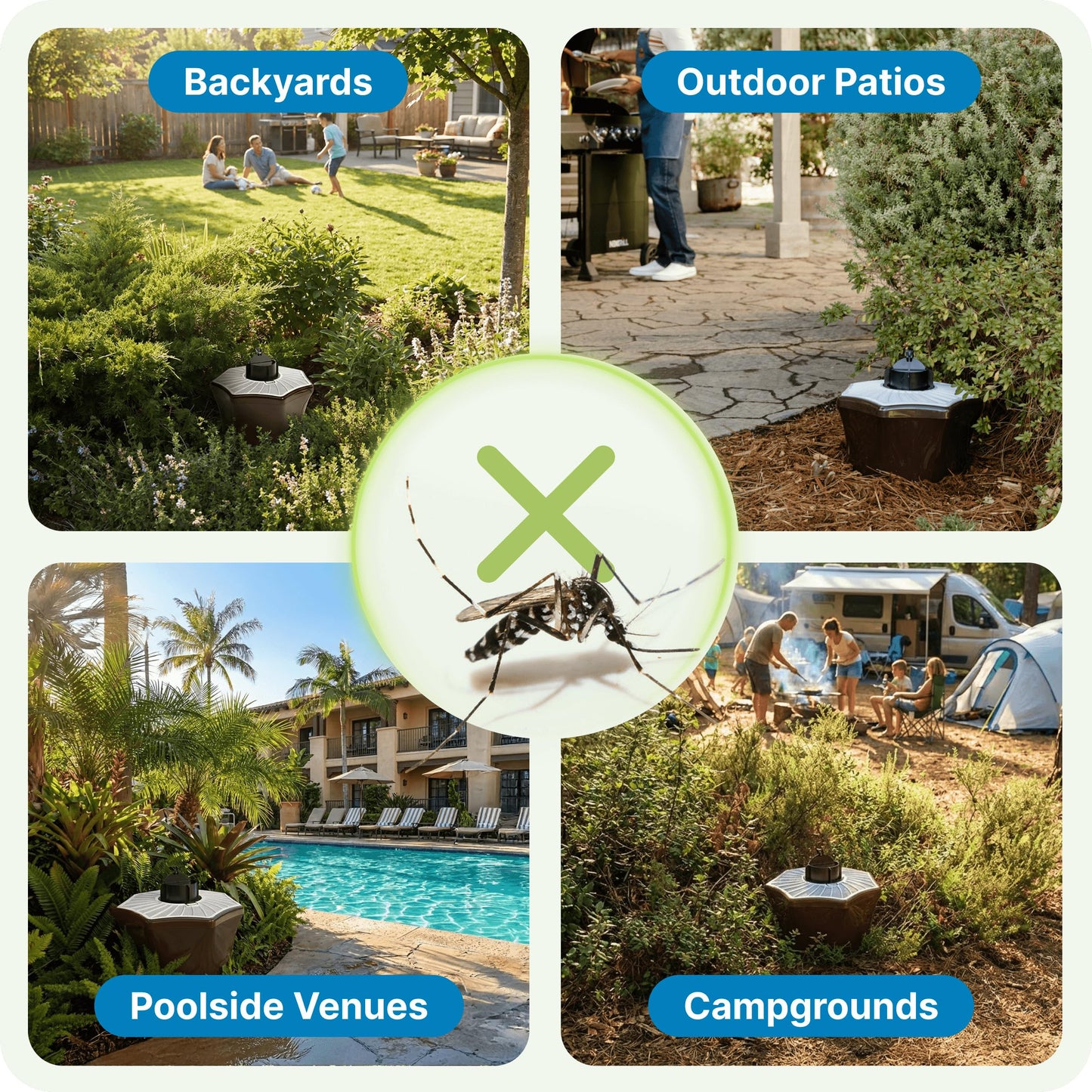 Biogents Mosquitaire Outdoor Mosquito Trap with Sweetscent Lure | Eco-Friendly, Pesticide-Free, Pet-Safe Repellent Alternative | Electric Catcher for Comprehensive Mosquito Control