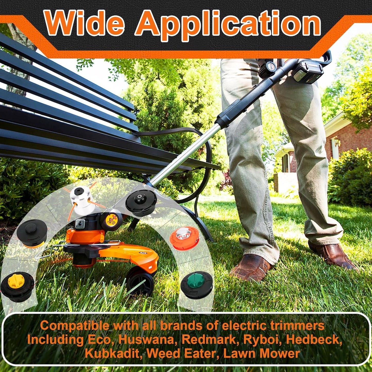 KAKO 130 Trimmer Line - Durable .130 Inch Square Weed Eater String | 720 Ft | Commercial Nylon