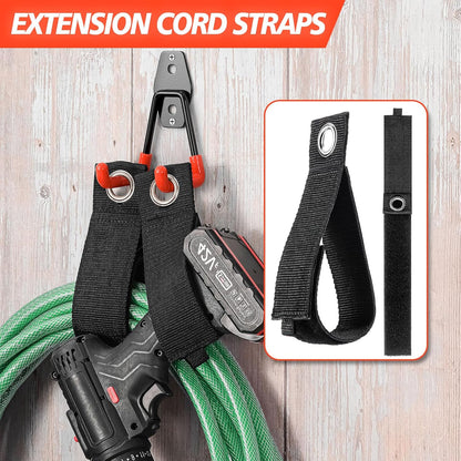 Skiennix Heavy Duty Garage Hooks - Solid Steel Wall Mount Hangers with Anti-Slip Coating | 20 Pack for Organizing Tools