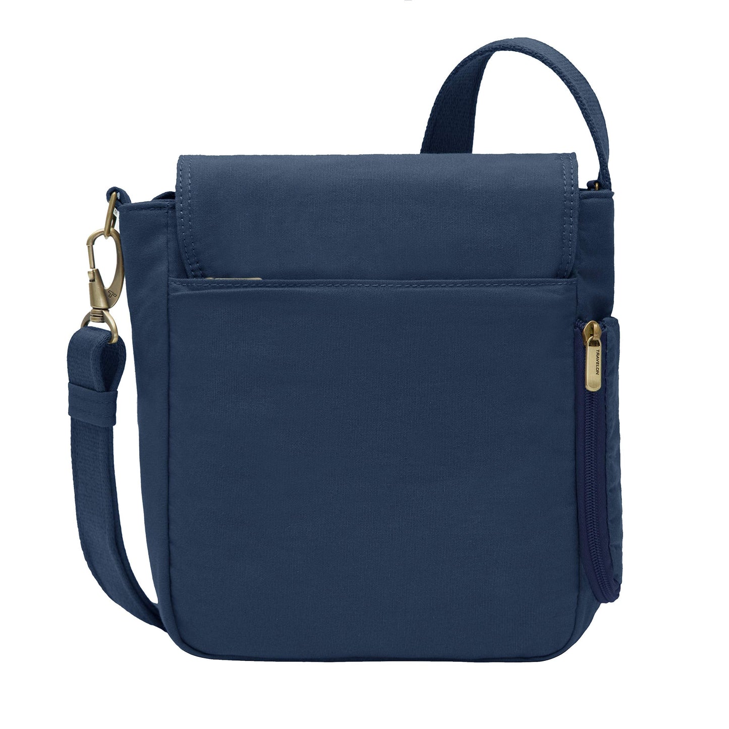Travelon Unisex Adults Anti-theft Courier Tour Bag Tote, Navy, 11.5 X 11 X 3 US