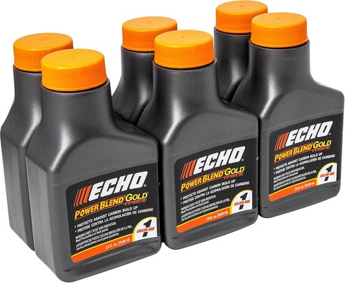 Echo Power Blend Gold Oil Mix 50:1 - High Performance Semi-Synthetic 2-Stroke Oil | 2.6 fl oz (6 Pack)