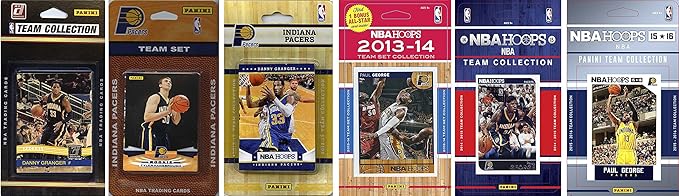 NBA Indiana Pacers 6 Different Licensed Team Set Trading Card