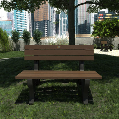 Sequoia Professional Aurora 4 ft Park Bench, Weathered Acorn