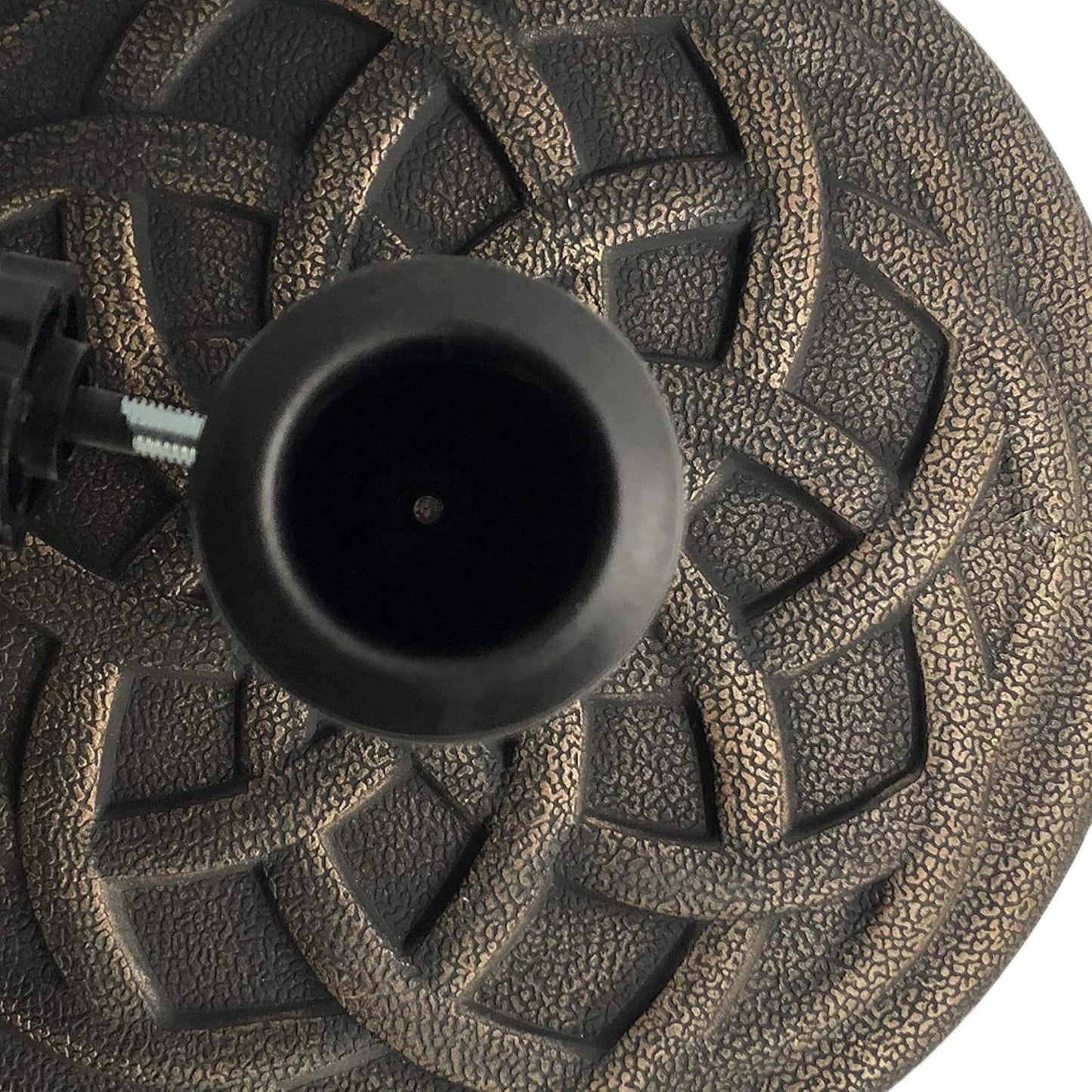 Backyard Expressions Umbrella Base - 21 Pound Heavy-Duty Bronze Design for Stability
