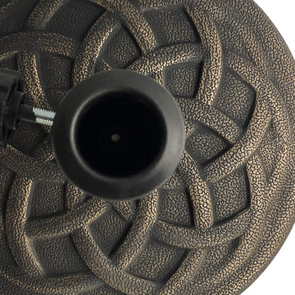 Backyard Expressions Umbrella Base - 21 Pound Heavy-Duty Bronze Design for Stability