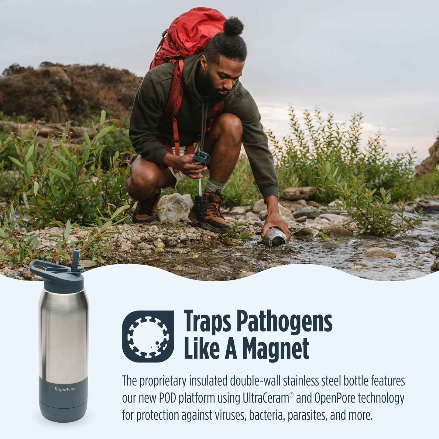 Purifier + Insulated Bottle