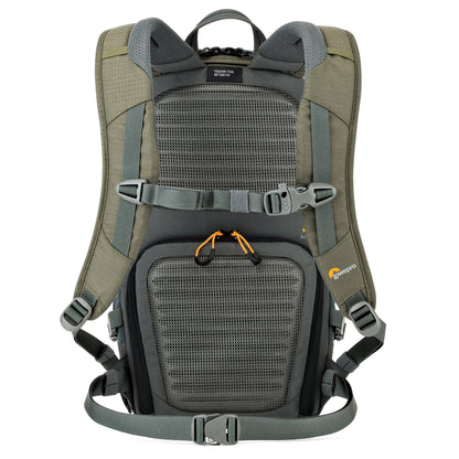 Lowepro LP37014-PWW, Flipside Trek BP 250 AW Backpack for Camera with ActiveZone Suspension System, Tablet Compartment, Grey/Dark Green