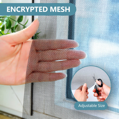 BAFLOTEX Window Screen Mesh for House Windows Screen Replacement Durable Fiberglass Mesh Screen Roll Adjustable 96"x100’ Door Repair Kit Easy to Install Suitable for Windows, Doors and Porches