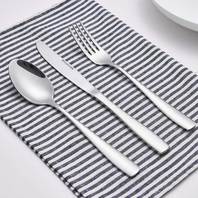 Eslite 60-Piece Silverware Set,Stainless Steel Flatware Set for 12