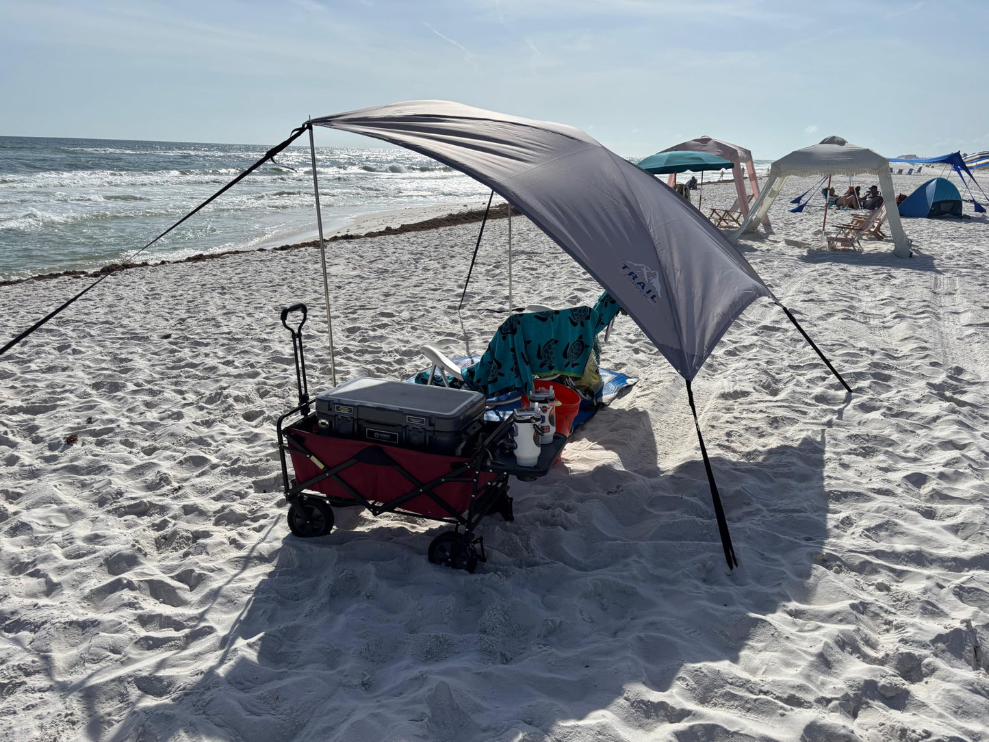 JFTops Overland Trail Topper™ Awning, 200D Polyester Ripstop Fabric, 8' x 7', UPF 50+, Waterproof, 9 lbs
