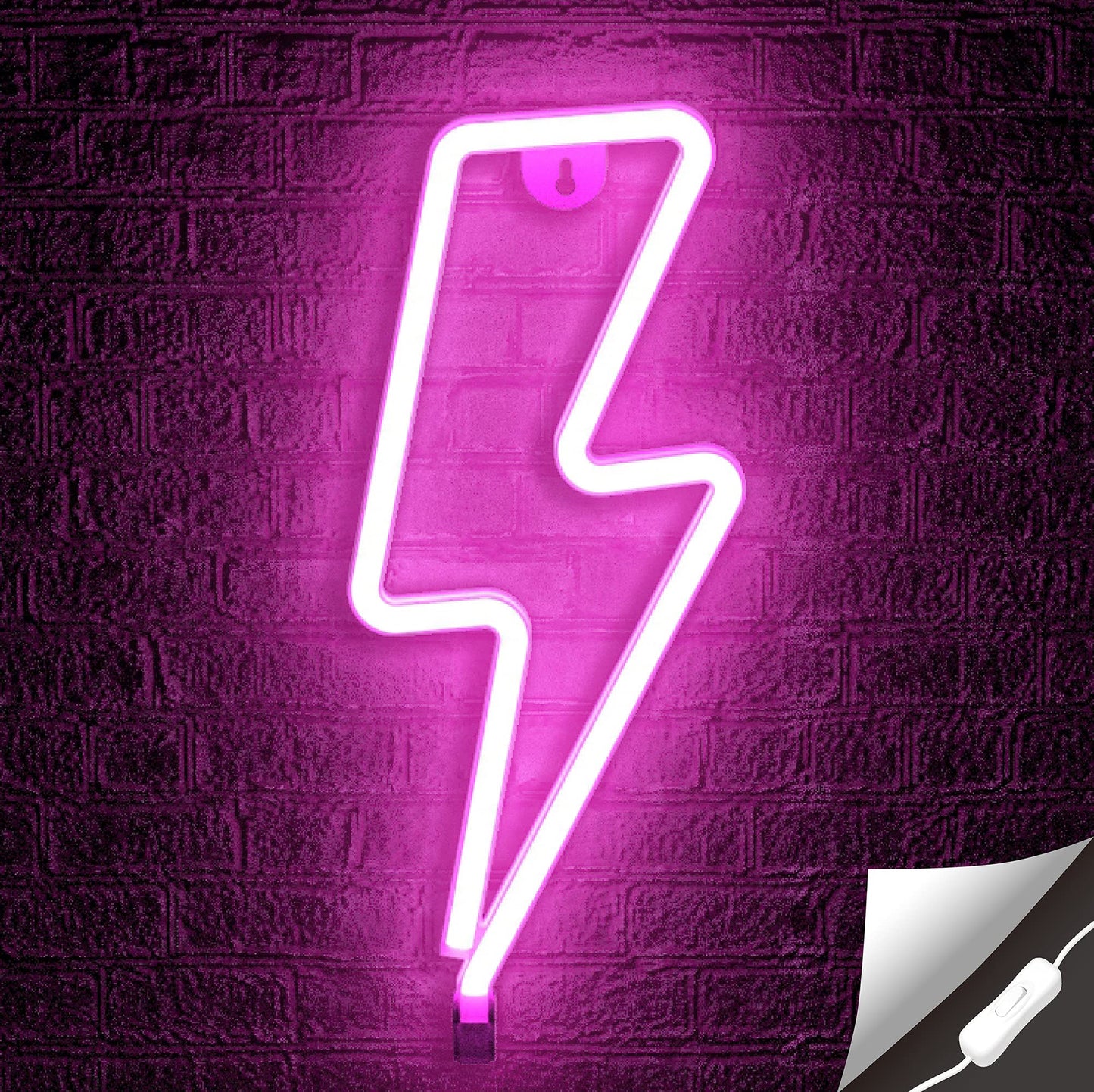 Lumoonosity Planet Neon Sign - USB Powered Saturn LED Light with On/Off Switch, Planet Led Sign for Wall Decor - Aesthetic Hanging Saturn Neon Light for Bedroom, Gaming Room