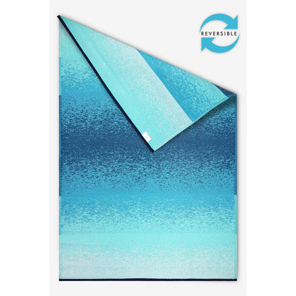 Lush Ambience Outdoor Rug - Waterproof, Washable, Reversible, Stain Resistant, Foldable Carpet - Recycled Plastic Straw Large Area Rugs for Patio, Picnic, Camping, Farmhouse - Murat Blue Teal 9X12 ft