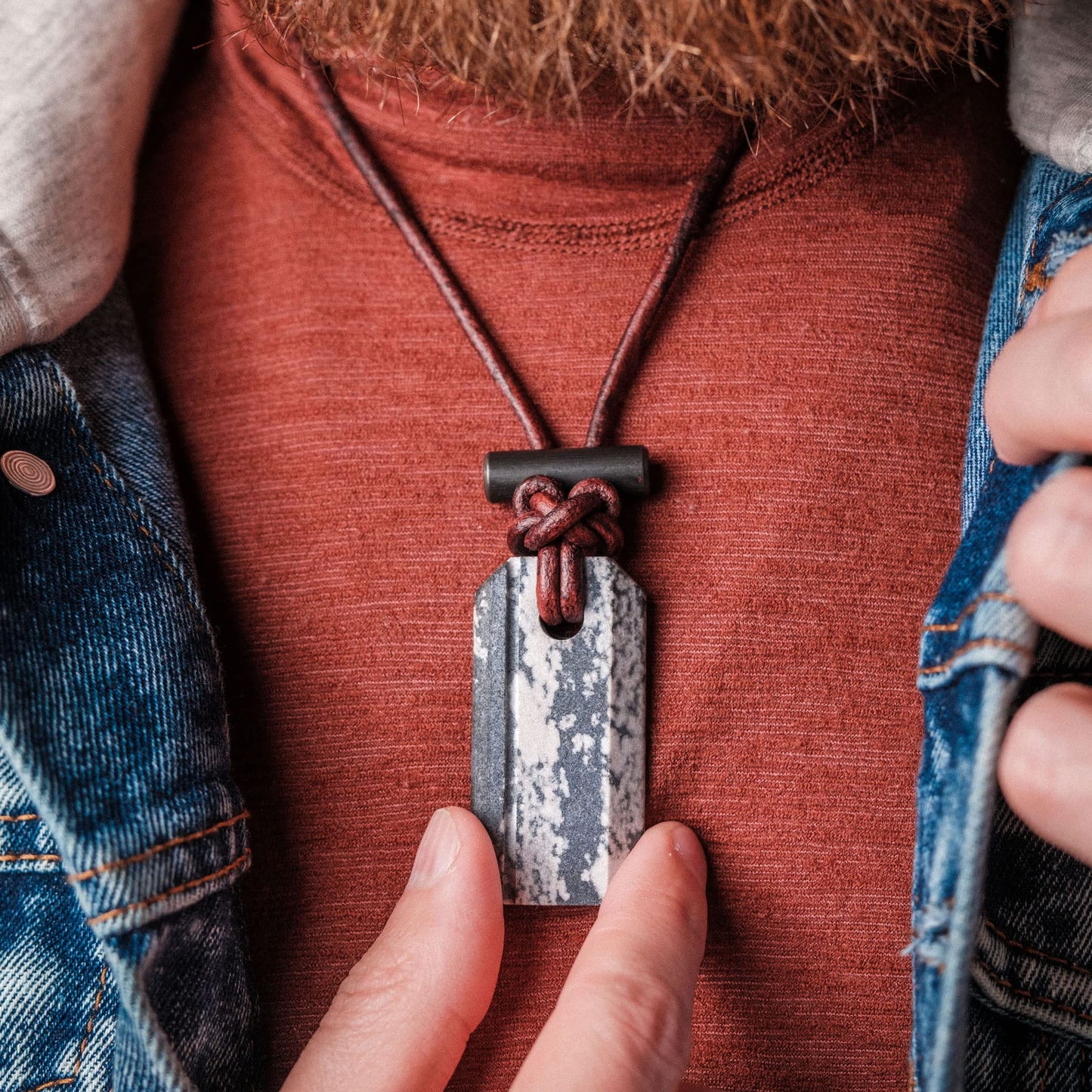 Wazoo Viking Spark™ | Whetstone Sharpener & Fire Starter Necklace | MADE IN USA!