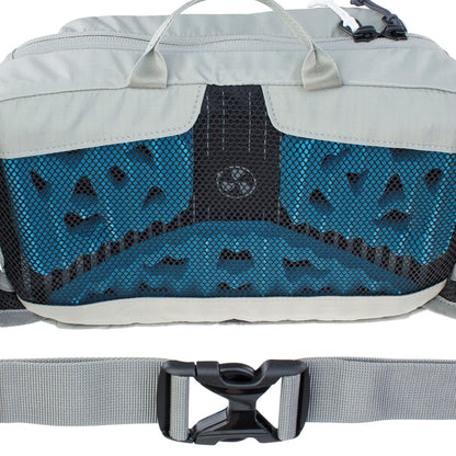 EVOC Unisex's Hip Pack, 28 x 18 x 8 cm, Stone Grey, incl. 1,5l hydration bladder, HIP PACK 3