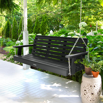 highwood Weatherly Porch Swing 5 Feet, Black