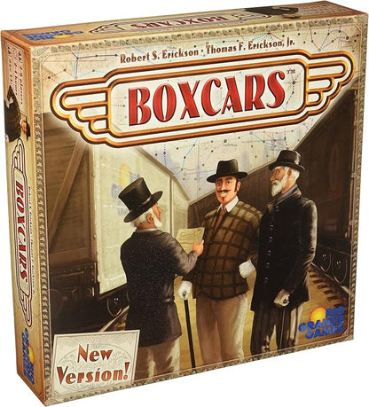 Rio Grande Games Boxcars Family Board Game 2-6 Players 90 Minute Strategy Game