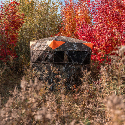 Barronett Blinds® Ace 250, Portable Hunting Blind, Large Pop-Up Hub Blind, Panoramic Shooting Windows, Lightweight, Crater™ Harvest, 75” x 75” x 67”, AC250CH