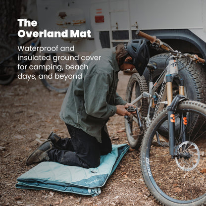 Rumpl Overland Mat – Waterproof, Padded Ground Cover and Blanket, Marionberry