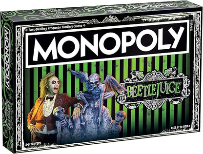 Monopoly Beetlejuice Board Game | Based on The 80’s Fantasy Film Beetlejuice | Officially Licensed Beetlejuice Merchandise | Themed Classic Monopoly Game