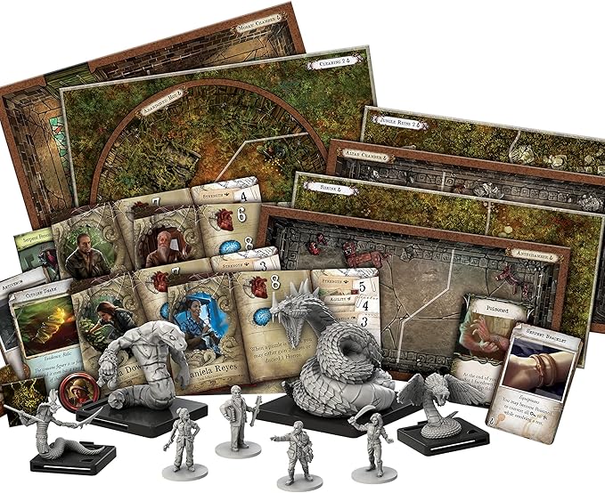 Mansions of Madness Path of The Serpent Expansion - Conquer The Perils of The Jungle and Unearth New Horrors! Ages 14+ 1-5 Players 2-3 Hour Playtime Made by Fantasy Flight Games