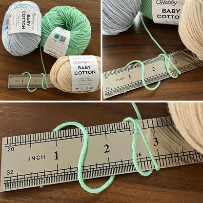 HobbyMia Baby Cotton Blend Yarn – Soft Sport Weight Yarn for Crochet & Amigurumi - 50g/180yds - 60% Cotton 40% Acrylic - Ideal for Baby & Knitting Proj. & 10 Stitch Markers(Light Pink, 4 Balls)