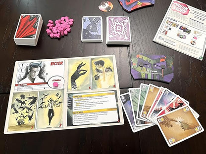 Stonemaier Games: Origin Story by Jamey Stegmaier &amp Pete Wessinger | A Trick-Taking Strategy Board Game About Creating Superheroes or Supervillains for Adults and Family | 1-5 Players 45 Mins