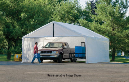 ShelterLogic SuperMax™ 18 x 40 x 11 ft White Canopy Enclosure Kit (Fr Rated - Frame And Canopy Sold Separately)