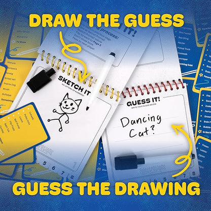 Telestrations 8 Player 2nd Edition Board Game Award Winning Hilarious and Unpredictable Must Have Party Game with a New Look Sketch What Your Read Then Guess What You Saw 4-8 Players Ages 10+