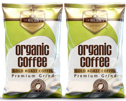 SA Wilson’s Coffee Enema – Organic Enema Coffee – USDA Organic Ground Coffee – High Caffeine & High Palmitic Acid for Liver Detox, Colon Cleanse, Digestion & Energy Support – Enema Detox Support 2-Pack