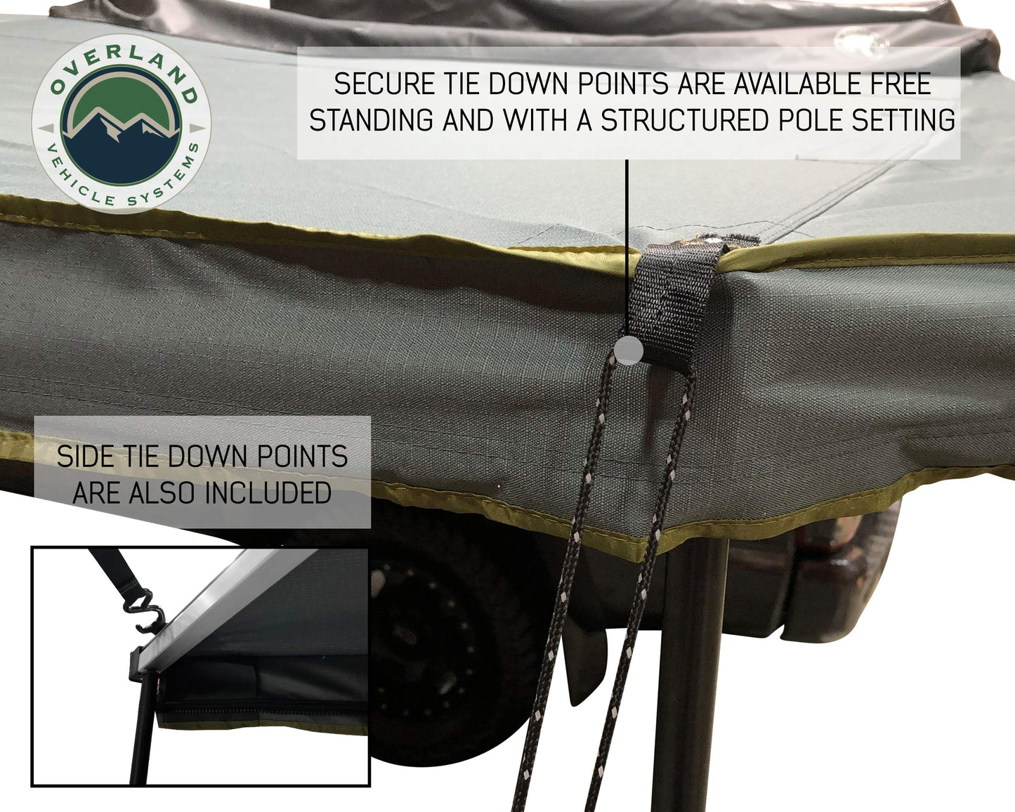 OVS Nomadic 180 Awning - Dark Gray with Black Travel Cover - Universal
