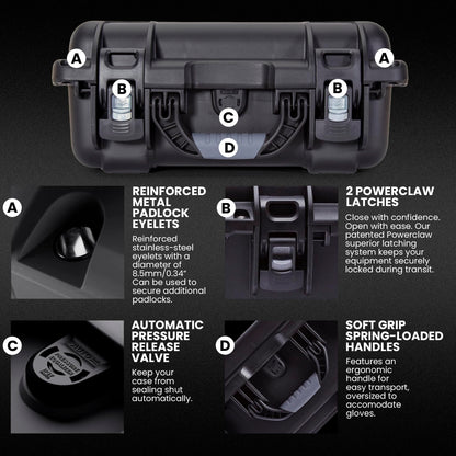 NANUK 915 DJI™ Mini 5 Pro Fly More Combo Plus - Waterproof Hard Case with Drone Foam Insert, Crushproof, Portable Travel Case, Made in Canada - Black (15.8" x 12.1" x 6.8")