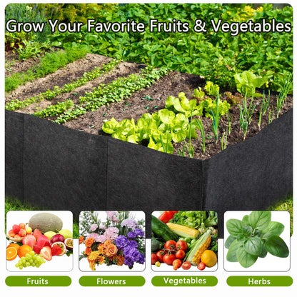 FVOTNW 2-Pack 2 Grids Fabric 10 Gallon Grow Bags, 2x1x1ft Thickened 400G Nonwoven Fabric Raised Garden Beds with Handles - Indoor Outdoor Planters for Vegetables, Herbs, Flowers